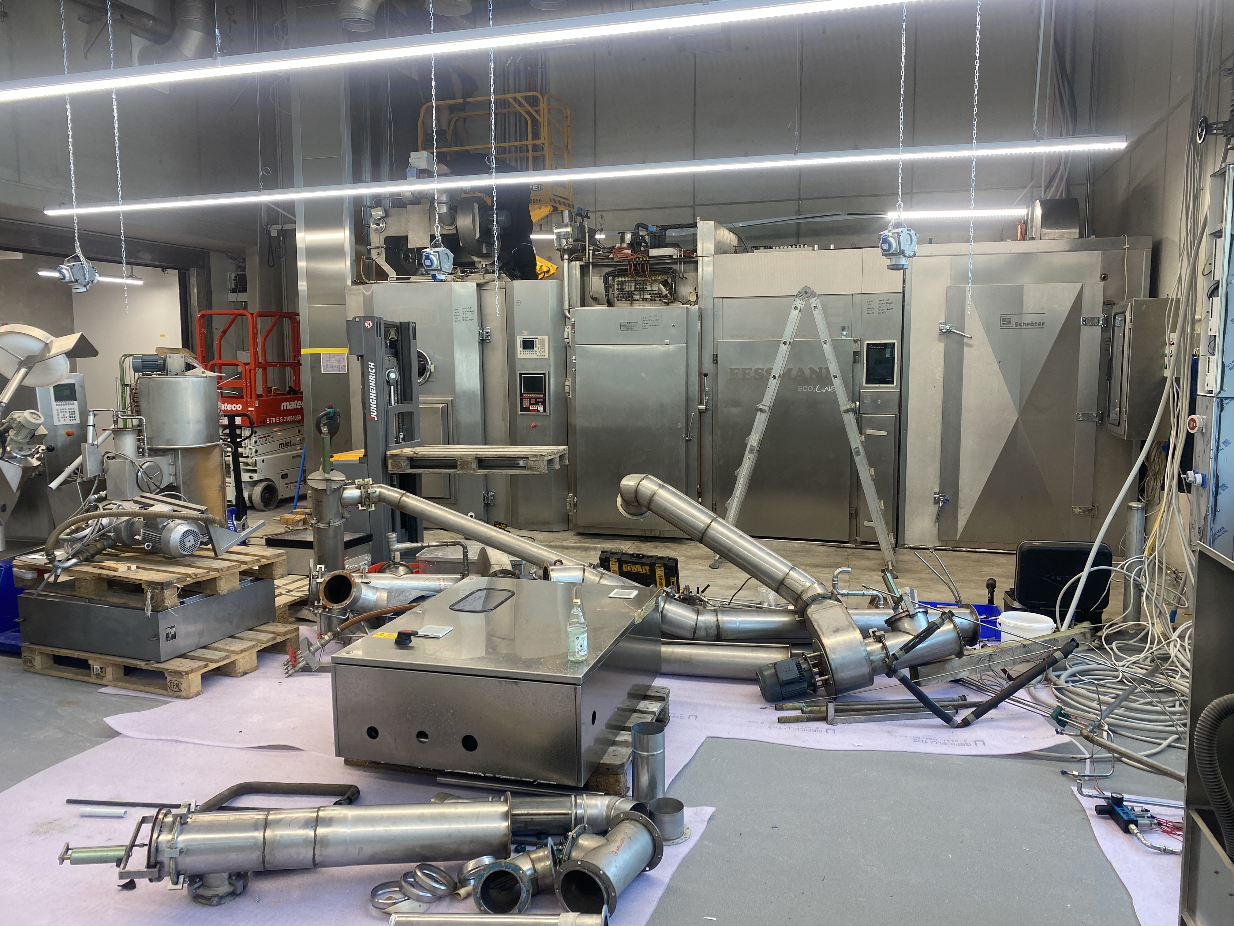 Aufbau der Rauchanlagen